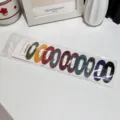 Set of 10 colorful oval matte finish BB hair clips in minimalist Morandi tones - Oval Cutout / 10 Pieces/Pack