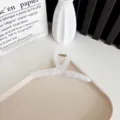 Grande pince à cheveux 13cm blanc givré avec design ruban élégant pour cheveux épais - Grand Ruban / 13cm / Blanc de Brume