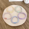 High-quality pastel braided elastic hair ties for girls and women hair styling - 5 Pieces / 6-Strand Thick and Thin Braid