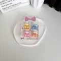Lot de 4 petites pinces à cheveux aux couleurs bonbon pour tout-petits en pastel - Petite Forme M / Lot de 4
