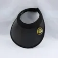 Black empty top sun visor hat summer outdoor UV protection wide brim beach cap for women - Black and Black Visor Hat