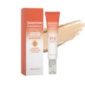 Crème solaire teintée blanc ivoire 30ml SPF 30 hydratante légère unifiante pour le visage. - Ivoire