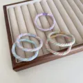 Set of five pastel macaron colored high-elastic twisted hair ties for women and girls - 5 Pieces / Multicolor Gradient Style