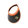 Chapeau pare-soleil vide anti-UV d'été à large bord pour les activités de plein air. - Visière orange avec bordure orange