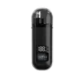 Electric Nose Hair Trimmer Digital Display Rechargeable Portable Safe Grooming Tool - Black