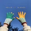 Retro knitted touch screen gloves for women, warm winter cute five finger thermal mittens. - One Size / Yellow Plus Green