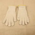 Women winter warm knit gloves casual solid color fingerless mittens cute cozy design - One Size / Off White