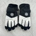 Waterproof winter ski gloves for men and women, fleece lined warm anti-slip snow gloves. - One Size / Men's Black Ski Gloves