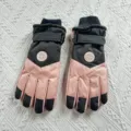 Winter waterproof ski gloves for women and men, thick warm thermal snow gloves with touch screen. - One Size / Women's Light Pink Ski Gloves