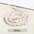 Perles de culture d'eau douce baroques blanches naturelles pour bijoux DIY faits main - 5-6mm (45-50 Pièces) / 3A Blanc Naturel