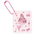 Mini carnet de poche avec chaîne perlée rose, couverture anime mignonne, bloc-notes. - Mini journal 12