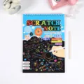 Bloc-notes de grattage pour enfants papier de dessin magique coloré jouet DIY ensemble - L / Bleu
