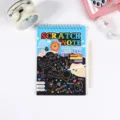 Children scratch art note pad DIY magic rainbow drawing book kids creative educational toy 20x14cm - M / Blue