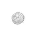 Versilberter Zirkonia-Buchstabe A Anhänger für DIY Halsketten und Armbänder. - A Anhänger Ohne Kette / Silber