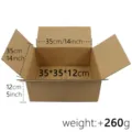 Sturdy brown cardboard shipping box measuring 35x35x12cm for secure wreath packaging - Paper Box / Green (With Box)