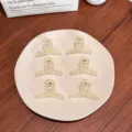 6er-Set Mini 4cm transparente bernsteinfarbene Haarklammern für Pony und Haarstyling DIY - 6er Set / Transparentes Aprikose
