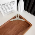 Grande pince à cheveux dépolie vert menthe pour la coiffure des cheveux épais - 11cm / Ruban Vert Brume
