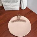 Grande pince à cheveux ambre transparente avec un design de ruban minimaliste élégant - Gris Transparent