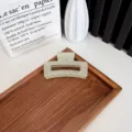 Grande pince à cheveux vert clair givré effet gelée pour cheveux épais élégante - Cube / 8.5cm / Vert brume