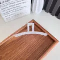 Élégante grande pince à cheveux translucide blanc gelée pour coiffage de cheveux épais - Linéaire / 13cm / Blanc de Brume