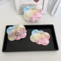 Cartes en papier aquarelle en forme de nuage pour l'emballage de pinces à cheveux DIY - Style 10 (B008)