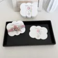 Cartes de présentation de pinces à cheveux blanches en forme de nuage pour bijoux - Style 4 (B008) / Environ 100 Pièces (Sans Sacs)