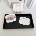 Cartes en papier blanc en forme de nuage pour l'affichage de pinces à cheveux DIY - Style 5 (B008)