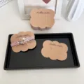 Cartes de présentation en papier kraft marron en forme de nuage pour bijoux de cheveux - Style 6 (B008)