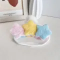 Grosses pinces à cheveux étoiles en peluche pour femmes, accessoires d'hiver mignons - Trois Étoiles