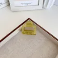 Grande pince à cheveux carrée en finition jaune translucide pour coiffures épaisses - Petit cube / 5cm / Vert Gelée