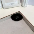 Barrette à cheveux élégante en peluche noire en forme d'étoile pour le coiffage d'automne - Nuage / Noir
