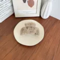 Pince à cheveux en peluche douce marron clair pour un style élégant d'automne et d'hiver - Khaki