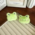 Deux adorables accessoires de tête de grenouille en peluche pour bijoux et sacs DIY - Grenouille