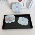 Cartes de présentation pour barrettes en forme de nuage avec illustration de château - Style 9 (B008)