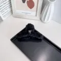 Pince à cheveux élégante en peluche noire avec détail nœud doux style ballet - Noeud Simple / L / Noir