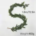 Realistic 1.8m Norfolk Pine garland for fireplace and staircase decor, weight 460g - 1.8m (33 Tips)
