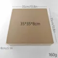 Protective cardboard packaging box for 35cm Norfolk pine wreath, 160g - With Box / Eucalyptus Cypress Wreath