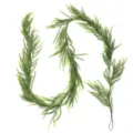 Lifelike green artificial cedar pine garland for Christmas home staircase and door decoration - High Quality Real Touch Style / 180cm / Real Touch Green