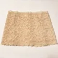 Beige lace arm sleeves for tattoo scar cover breathable sun protection arm sleeves pairs - One Size (40-52kg) 15cm / Nude Pair (2 Pieces)