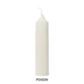 Vela de pilar perfumada, vela decorativa de cera de soja, vela acanalada blanca. - Floral / Blanco lechoso