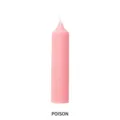 Vela aromática de pilar rosa con diseño acanalado, cera de soja natural decoración del hogar. - Floral / Rosa Macarrón