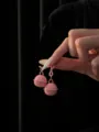 Pink bell nipple clamps variant, cute metal adult novelties for couple dates and fun nights. - Pink