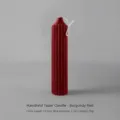 Red fluted low temperature massage candle romantic bedroom couples flirting candle 14.5cm - Red Version (110g) with Floral and Fruity Scent