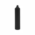 Vela de pilar acanalada negra aromaterapia hecha a mano cera de soja decoración - Floral / Negro