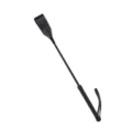Black leather flogger whip adult novelty BDSM paddle lightweight spank toy for fun pleasure - Black