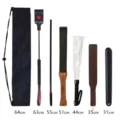 BDSM adult novelty whip and paddle set with storage bag and various lengths for practice. - Universal 6-Piece Set with Storage Bag 1