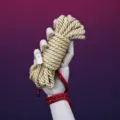 Japanese shibari bondage rope set, cotton hemp and silk cords for art binding and adult play. - Formula Hemp Rope / 5M without Metal Tip / Original Color