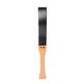 Black leather paddle sp whip wooden handle adult practice game bondage paddle variant item - Genuine Leather Long Wooden Handle Paddle