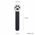Black and white leather cat paw paddle spanking crop toy, 22.4cm long for game. - Black Cat Claw Paddle 1
