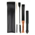 Adult BDSM bondage paddle whip set leather flogger gear for roleplay and practice. - Long Combo Set with Storage Bag 1